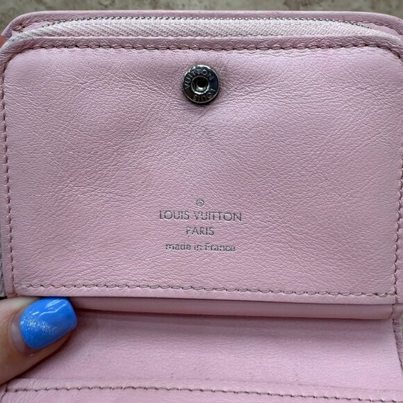 Louis Vuitton Pink Leather New Wave Compact Wallet - Picture 8 of 8